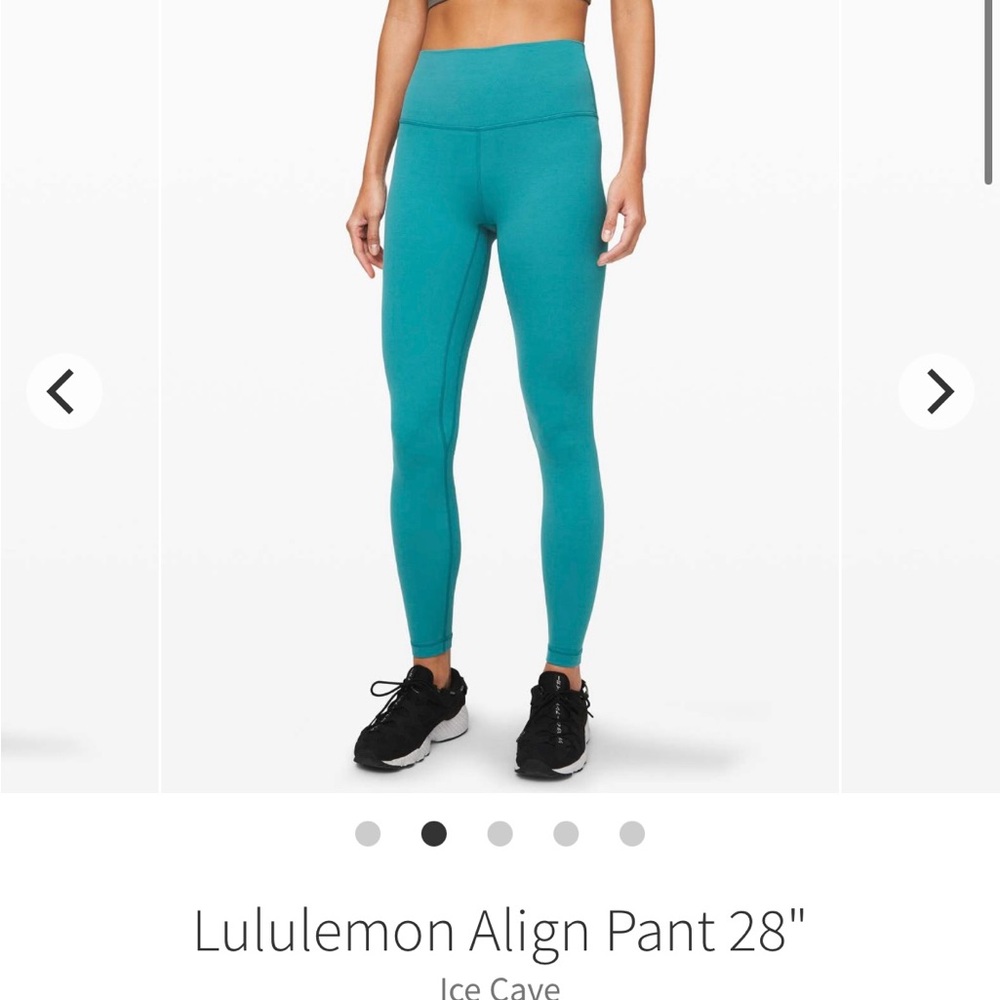 NWT lululemon align 28” legging size 4 high rise in Ice Cave